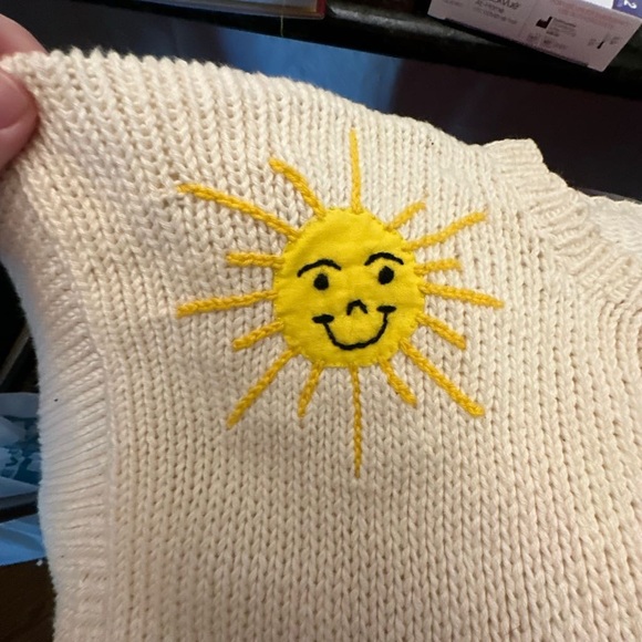 Raquel's Collection Handmade Striped Rainbow Sweater Unique Vintage 90s - Picture 8 of 9